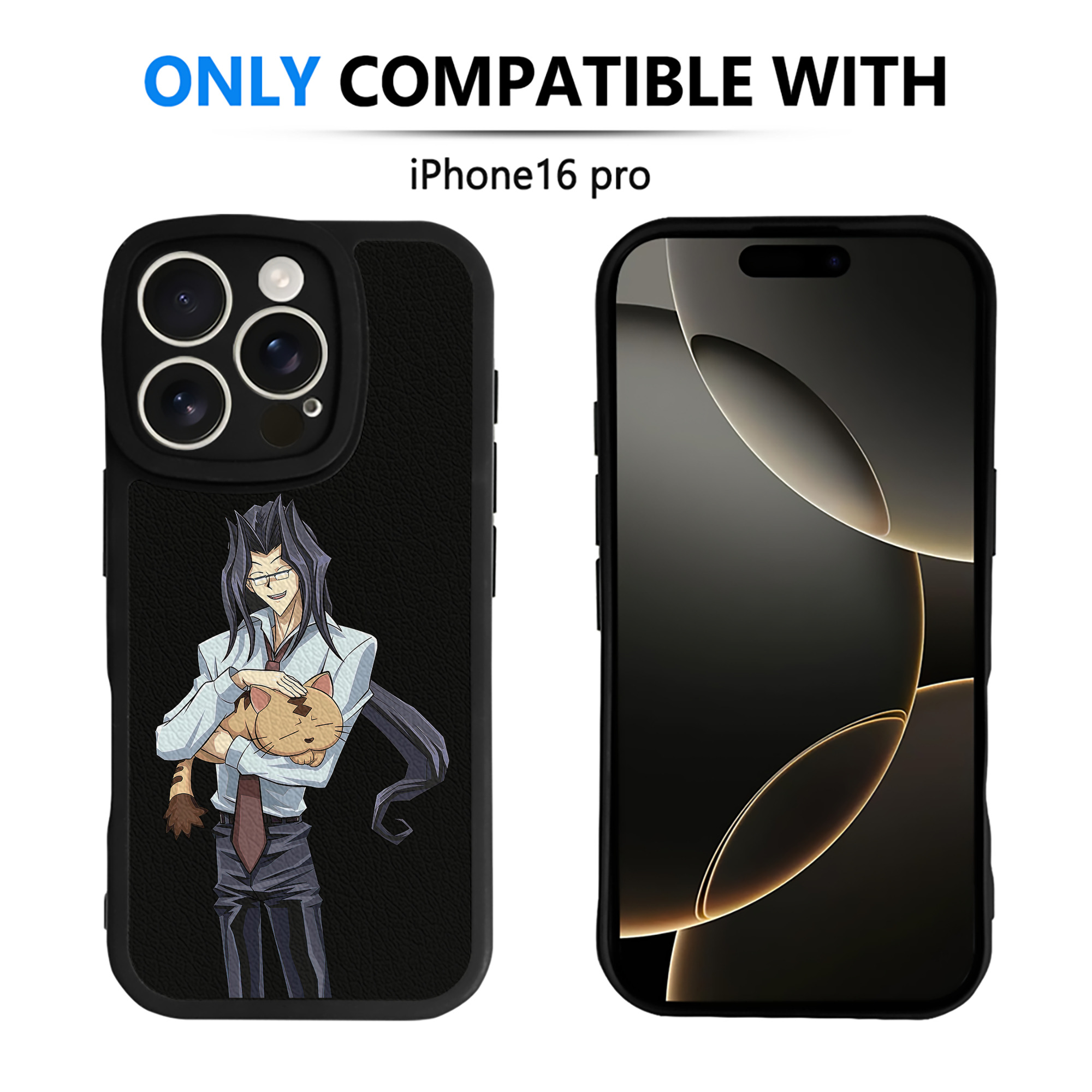 （画像用） 遊☆戯☆王 Yu-Gi-Oh! 【iPhone 16シリーズ対応】シリコンスマホケース（レザー調） 材質：シリコン